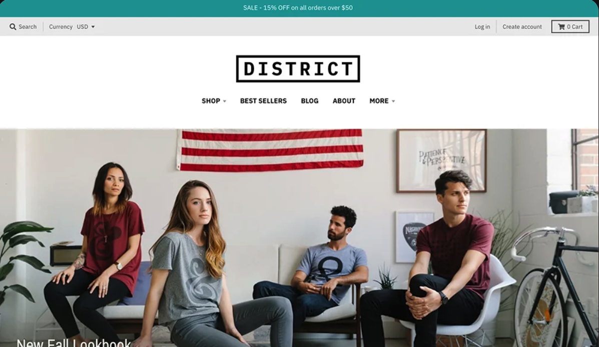 District theme preview